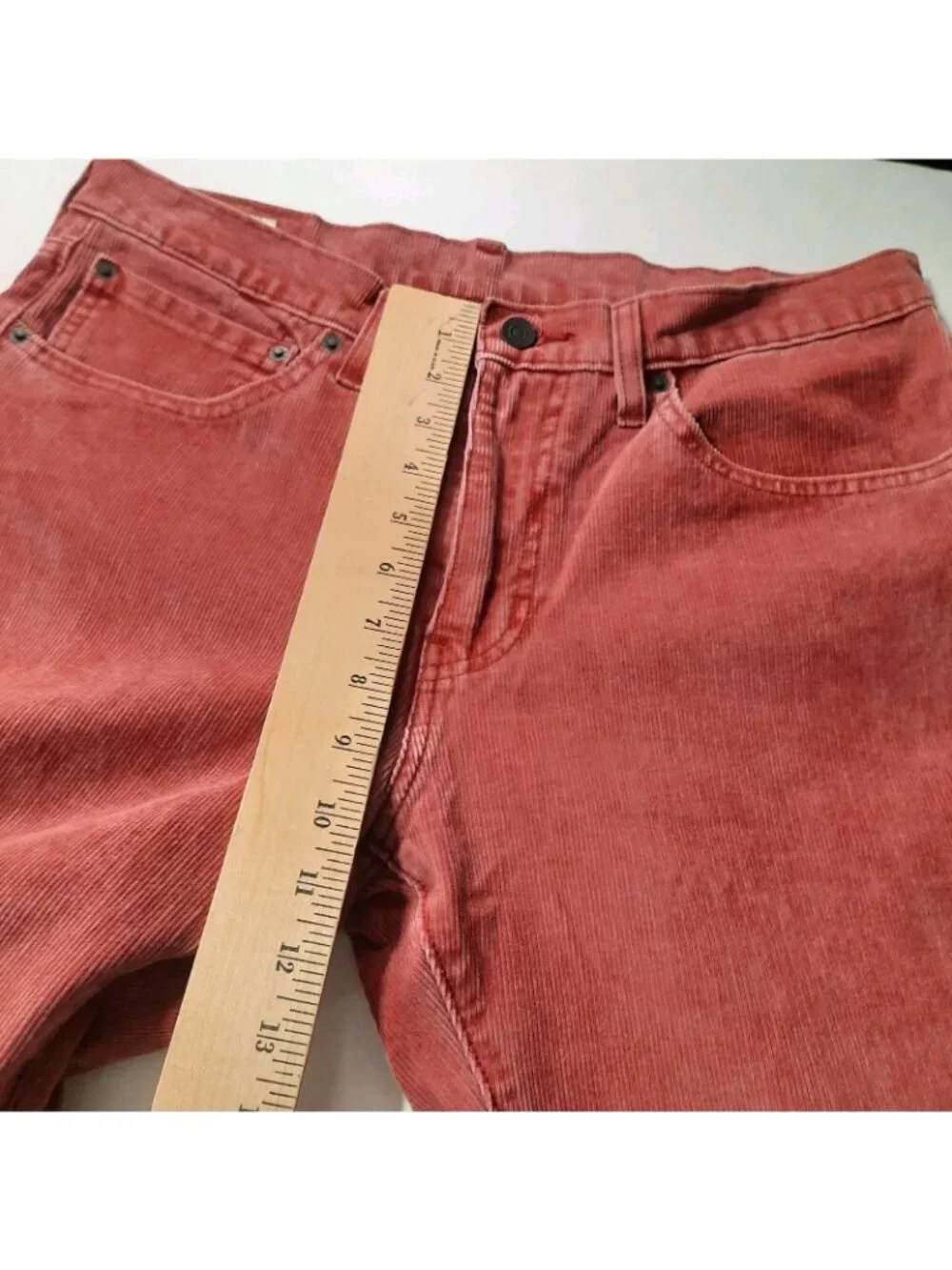 Levis Corduroy Pants Mens Size 34x32 511 Premium Red Chino Stretch Slim Fit